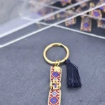 Μαρτυρικό Βάπτισης Μπρελόκ Amabile Κ14 Μπλε 50 τμχ