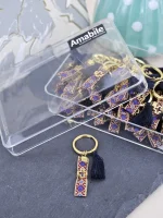 Μαρτυρικό Βάπτισης Μπρελόκ Amabile Κ14 Μπλε 50 τμχ - Image 2