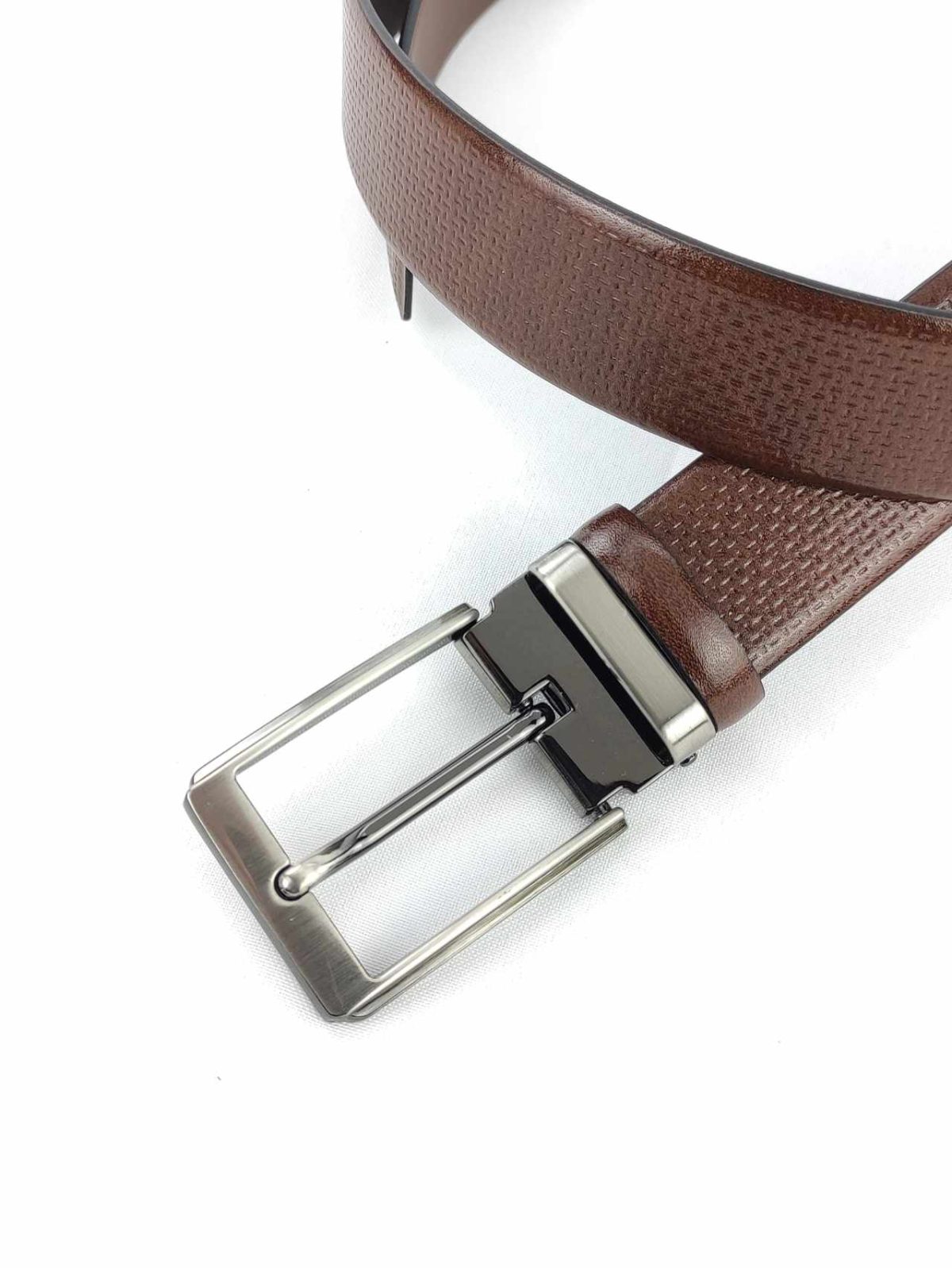 Ανδρική Δερμάτινη Ζώνη Nino Venturi F211 Brown - Image 2