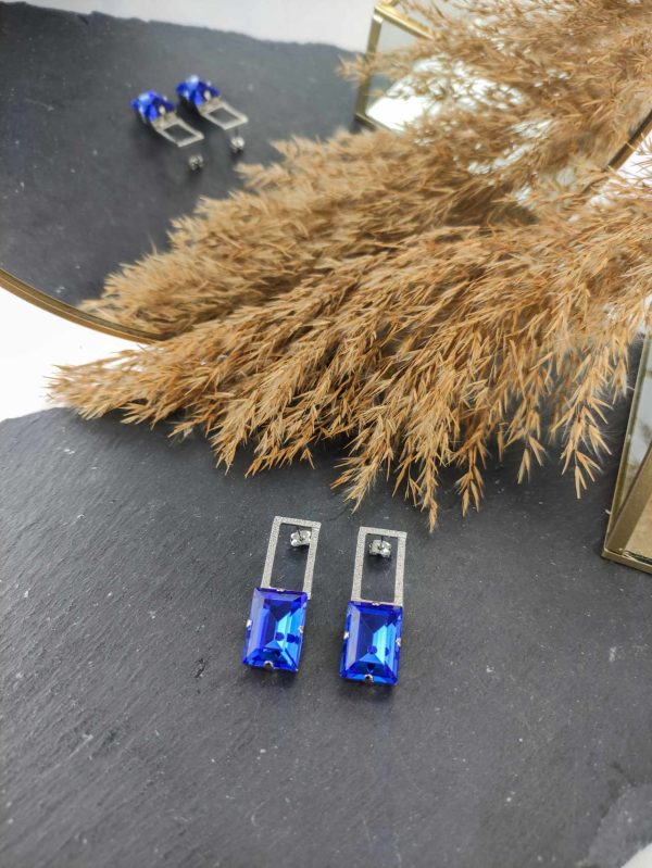 Σκουλαρίκια Cathrine Bijoux 4921F Blue