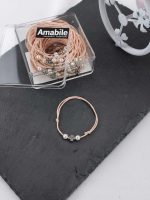 Μαρτυρικό Βάπτισης Βραχιόλι Amabile B05 Σομόν 50 τμχ