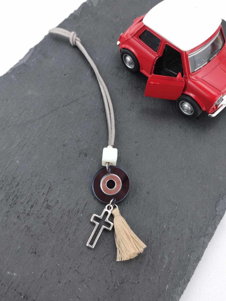 Γούρι Αυτοκινήτου Cross in Biege