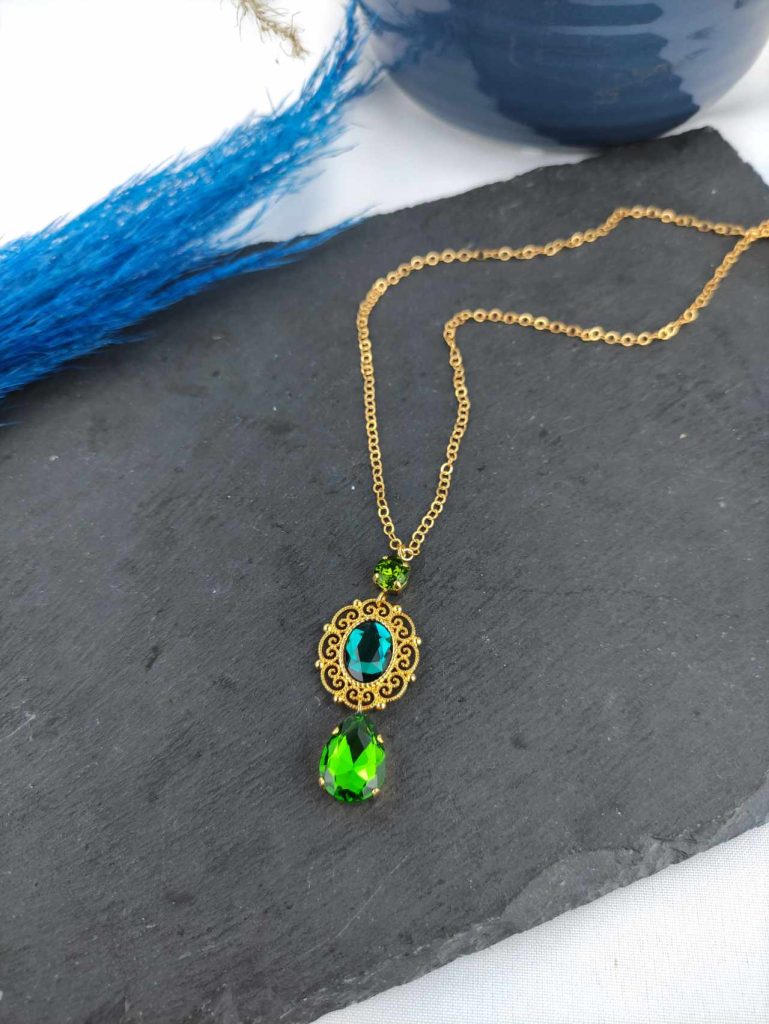 Catherine Bijoux Κολιέ 5031A Green