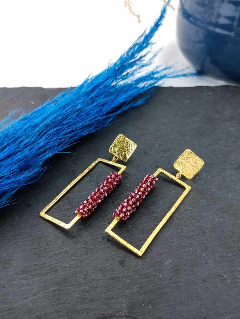 Catherine Bijoux Σκουλαρίκια 5061F Red