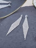 Γυναικεία Σκουλαρίκια Lovely Strass in Silver - Image 2