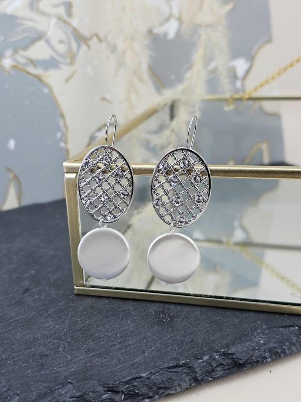 Catherine Bijoux Σκουλαρίκια 5130F Silver
