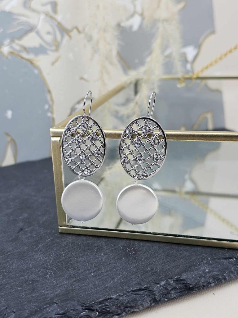 Catherine Bijoux Σκουλαρίκια 5130F Silver