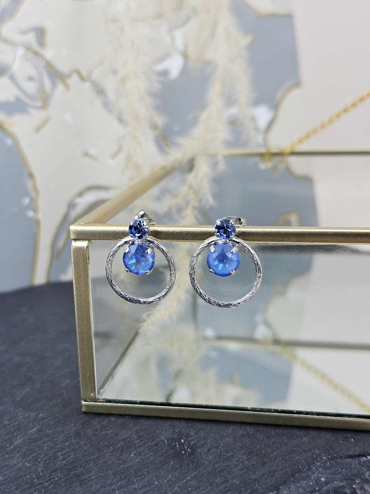 Catherine Bijoux Σκουλαρίκια 5135F Light Blue