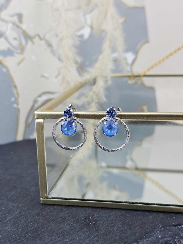 Catherine Bijoux Σκουλαρίκια 5135F Light Blue