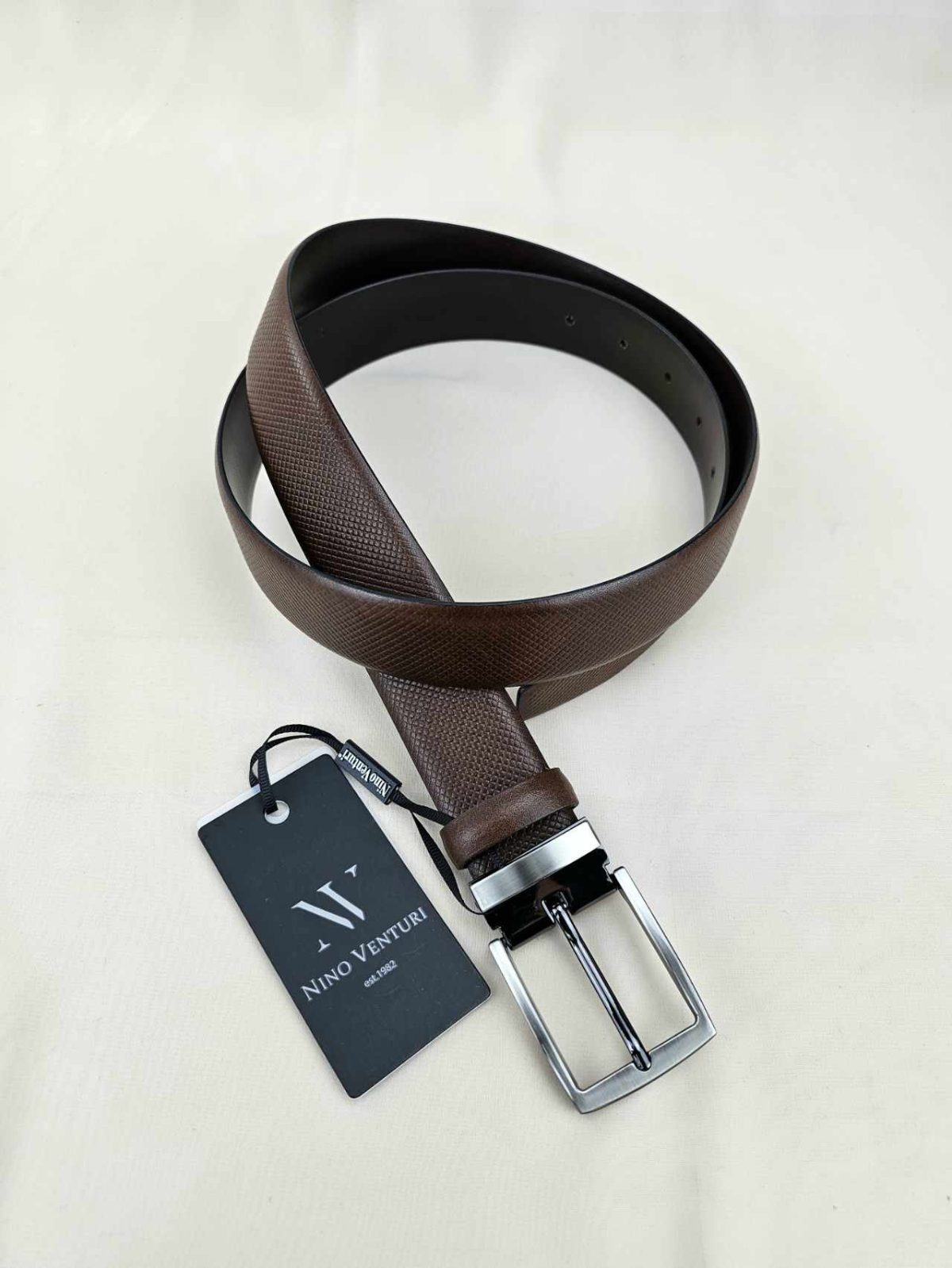 Ανδρική Δερμάτινη Ζώνη F304 Brown - Image 1