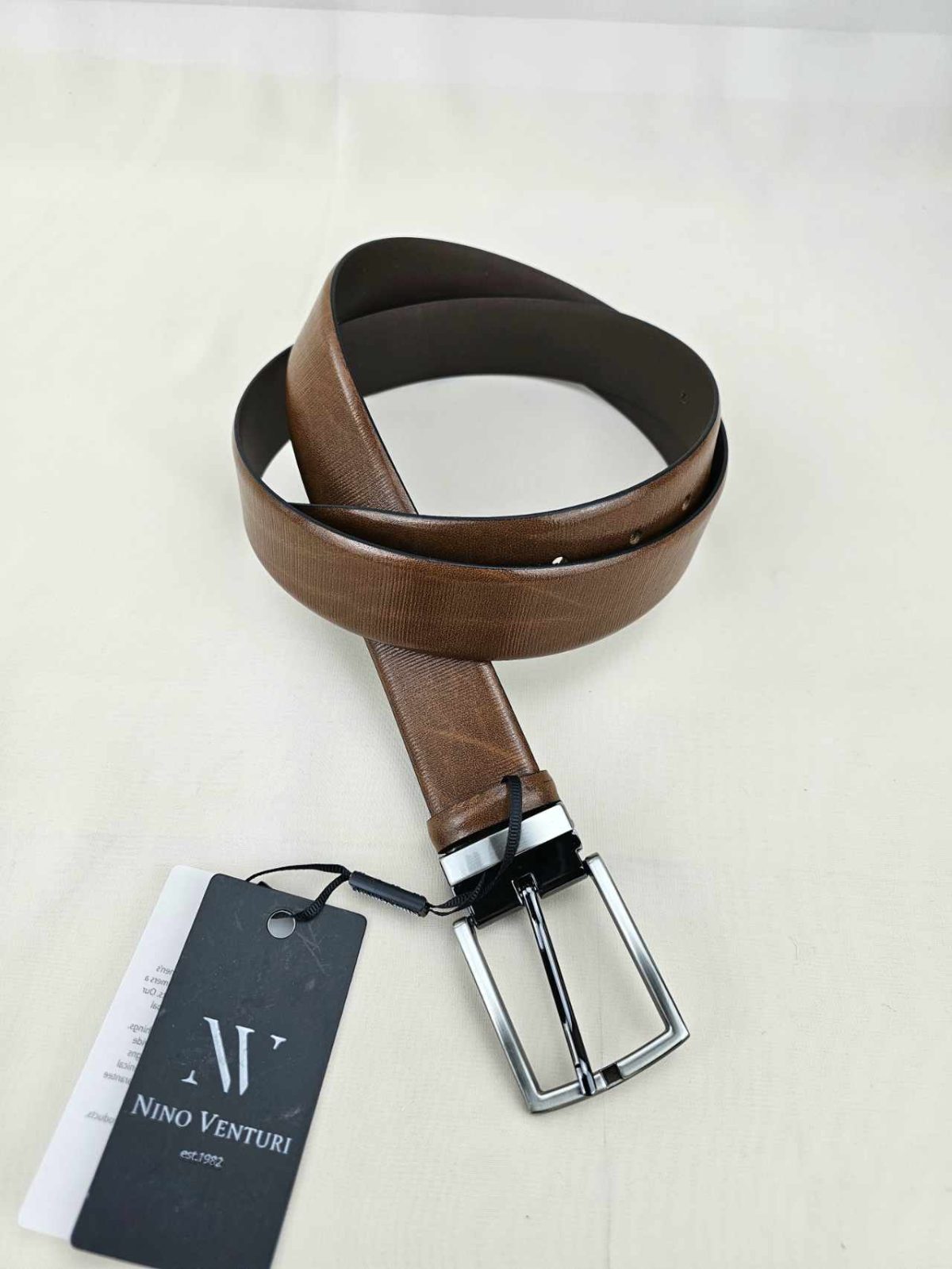 Ανδρική Δερμάτινη Ζώνη F319 Brown - Image 1