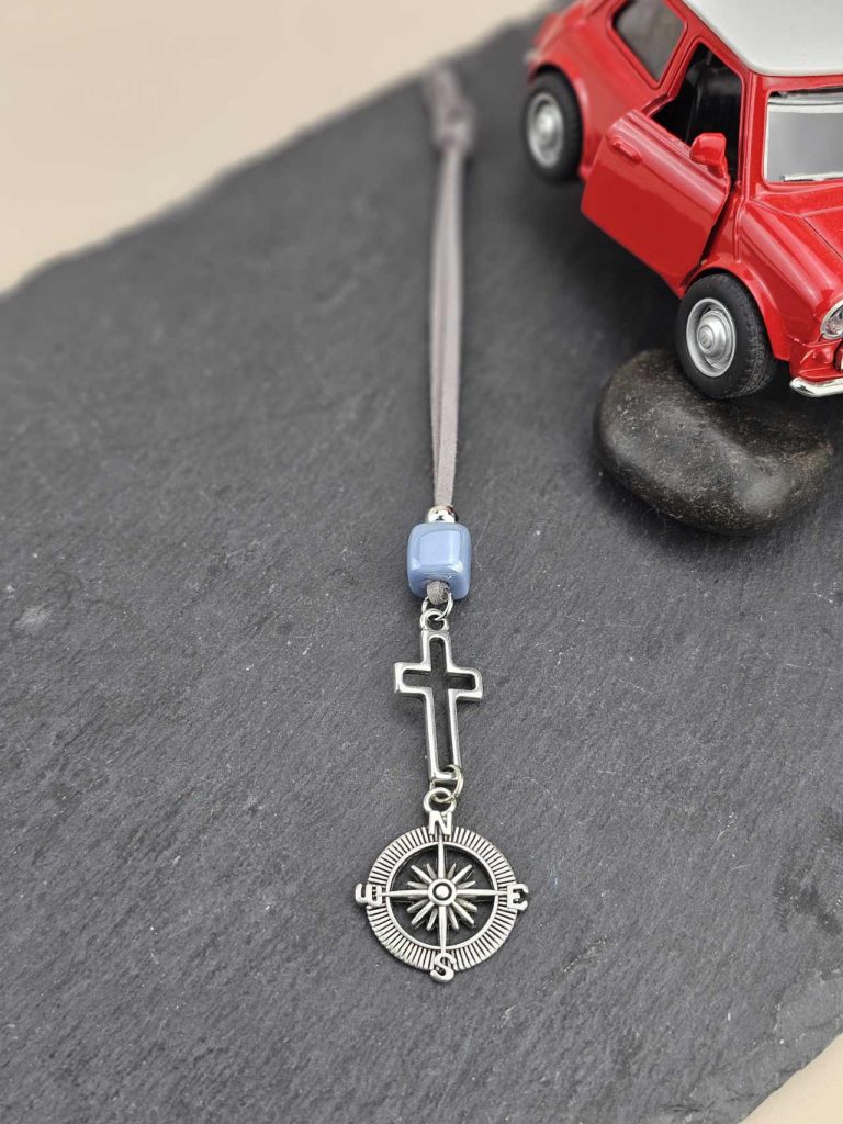Γούρι Αυτοκινήτου Compass in Aqua