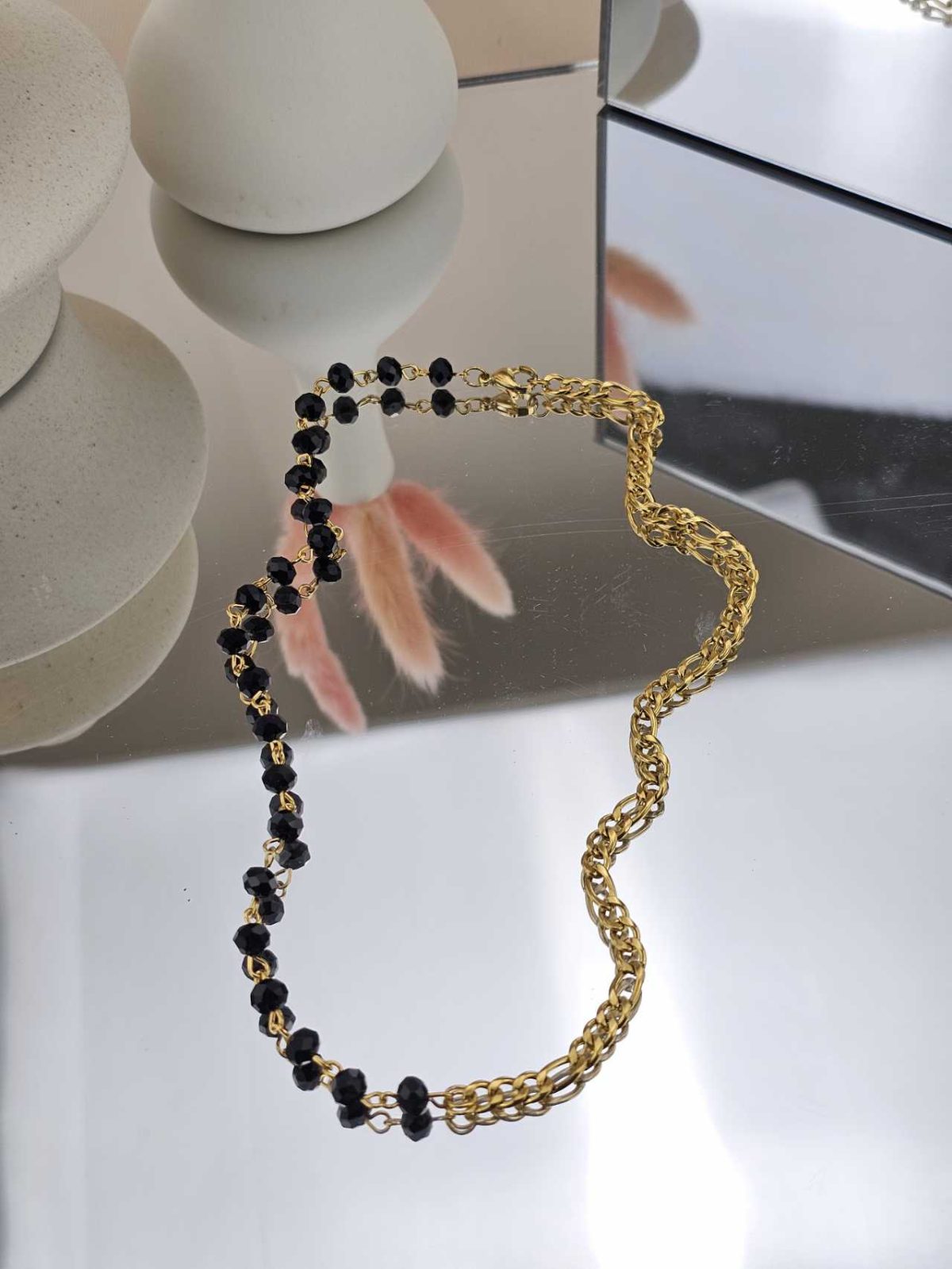 Γυναικείο Κολιέ Chain and Beads