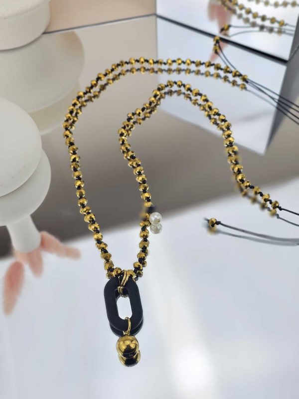 Γυναικείο Κολιέ Gold Rosary