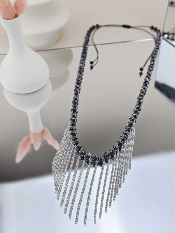 Γυναικείο Κολιέ Silver Chains Rosary