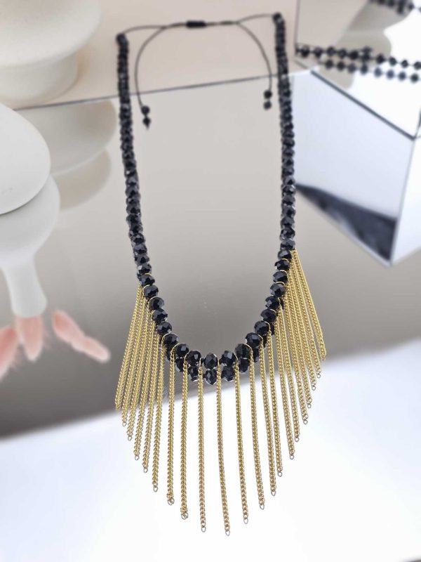 Γυναικείο Κολιέ Gold Chains Rosary