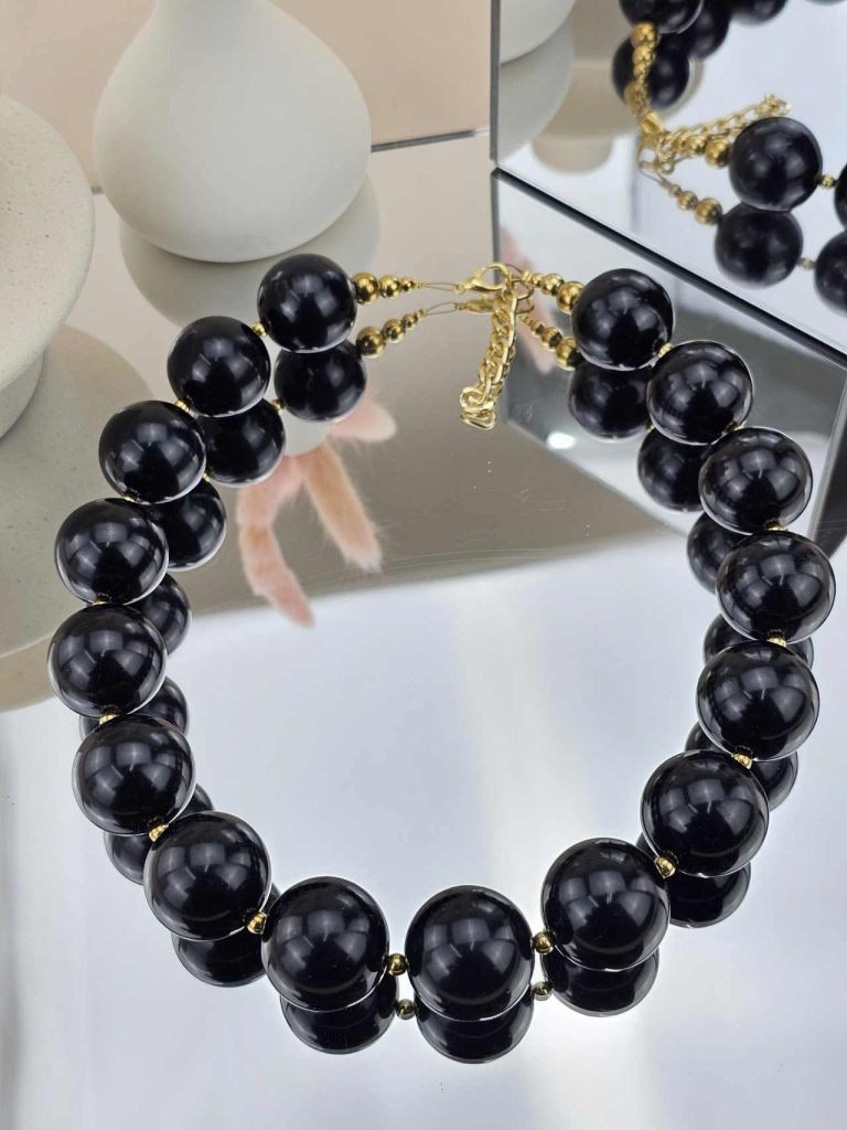 Γυναικείο Κολιέ Black Pearls
