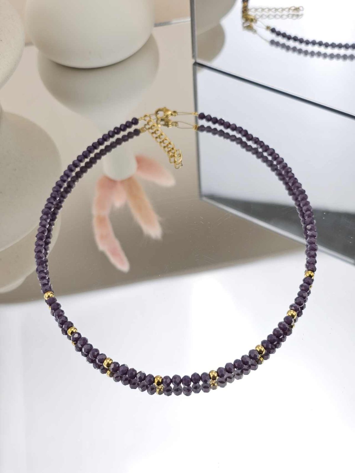 Γυναικείο Κολιέ Minimal in Purple