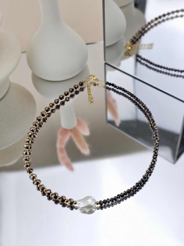 Γυναικείο Κολιέ Brown Details
