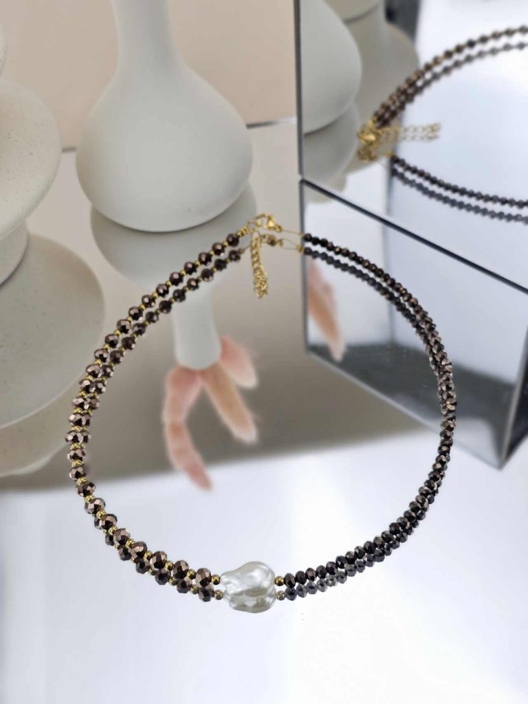 Γυναικείο Κολιέ Brown Details