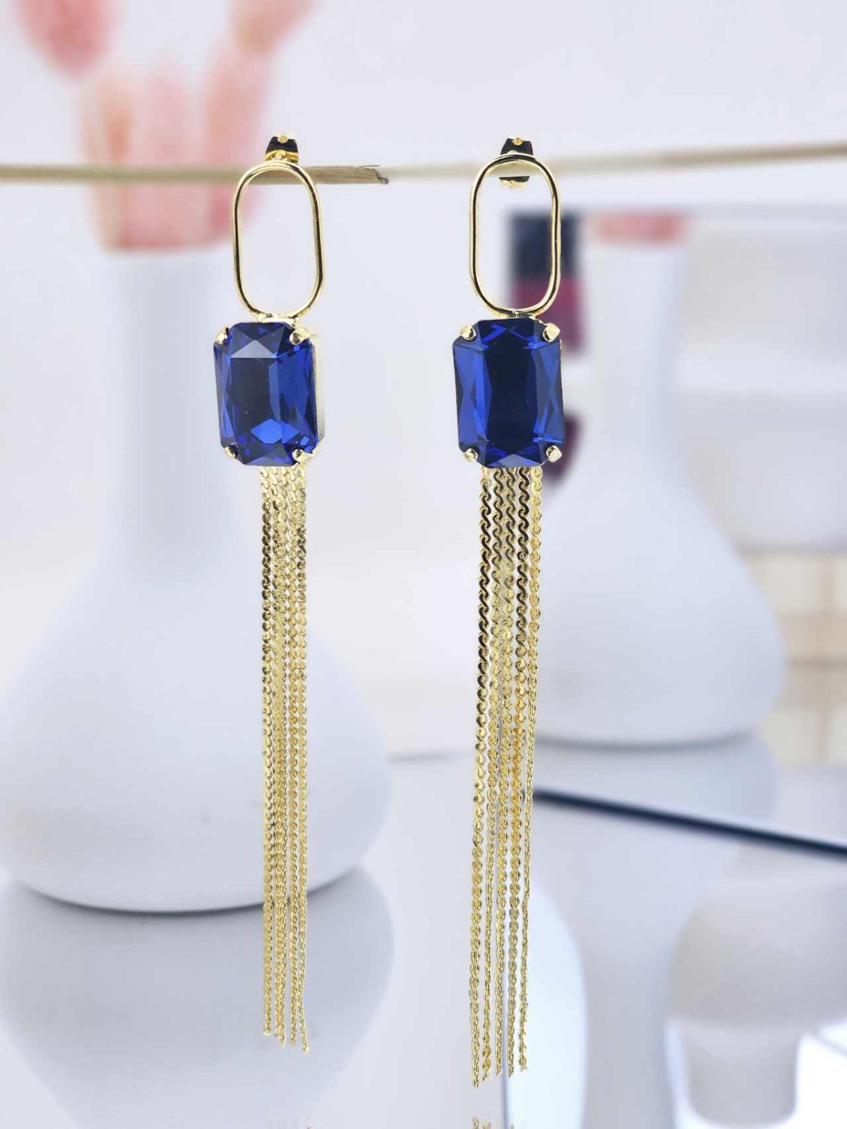 Catherine Bijoux Σκουλαρίκια 5249F Blue