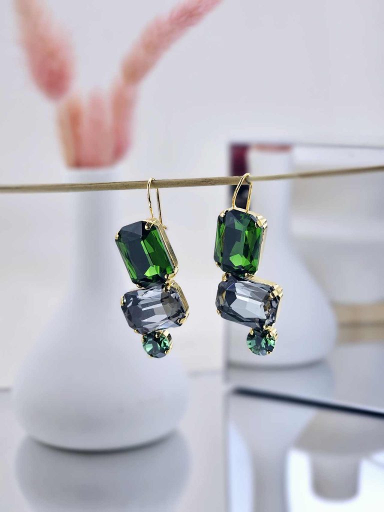 Catherine Bijoux Σκουλαρίκια 5281F Green