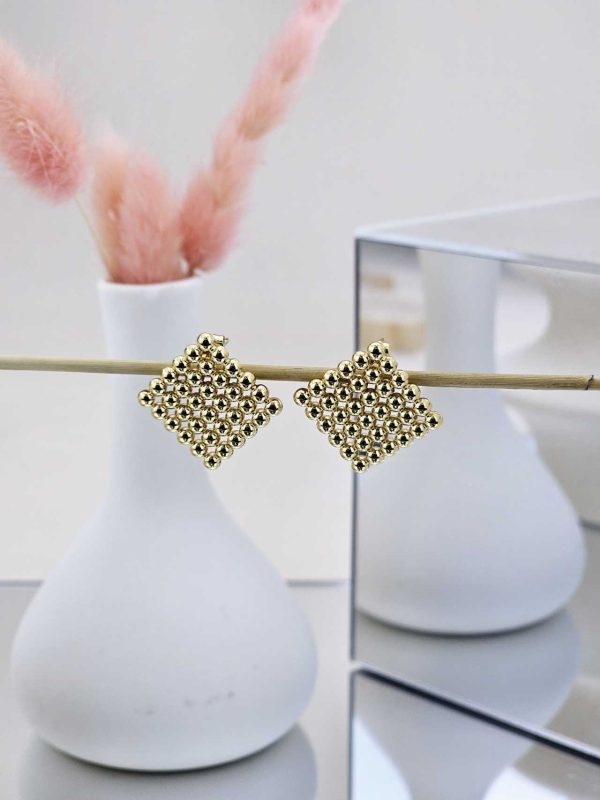 Γυναικεία Σκουλαρίκια Rhombus Dots
