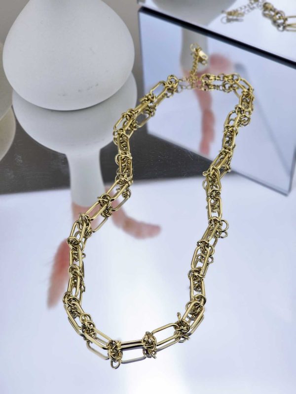 Γυναικείο Κολιέ Combo in Gold