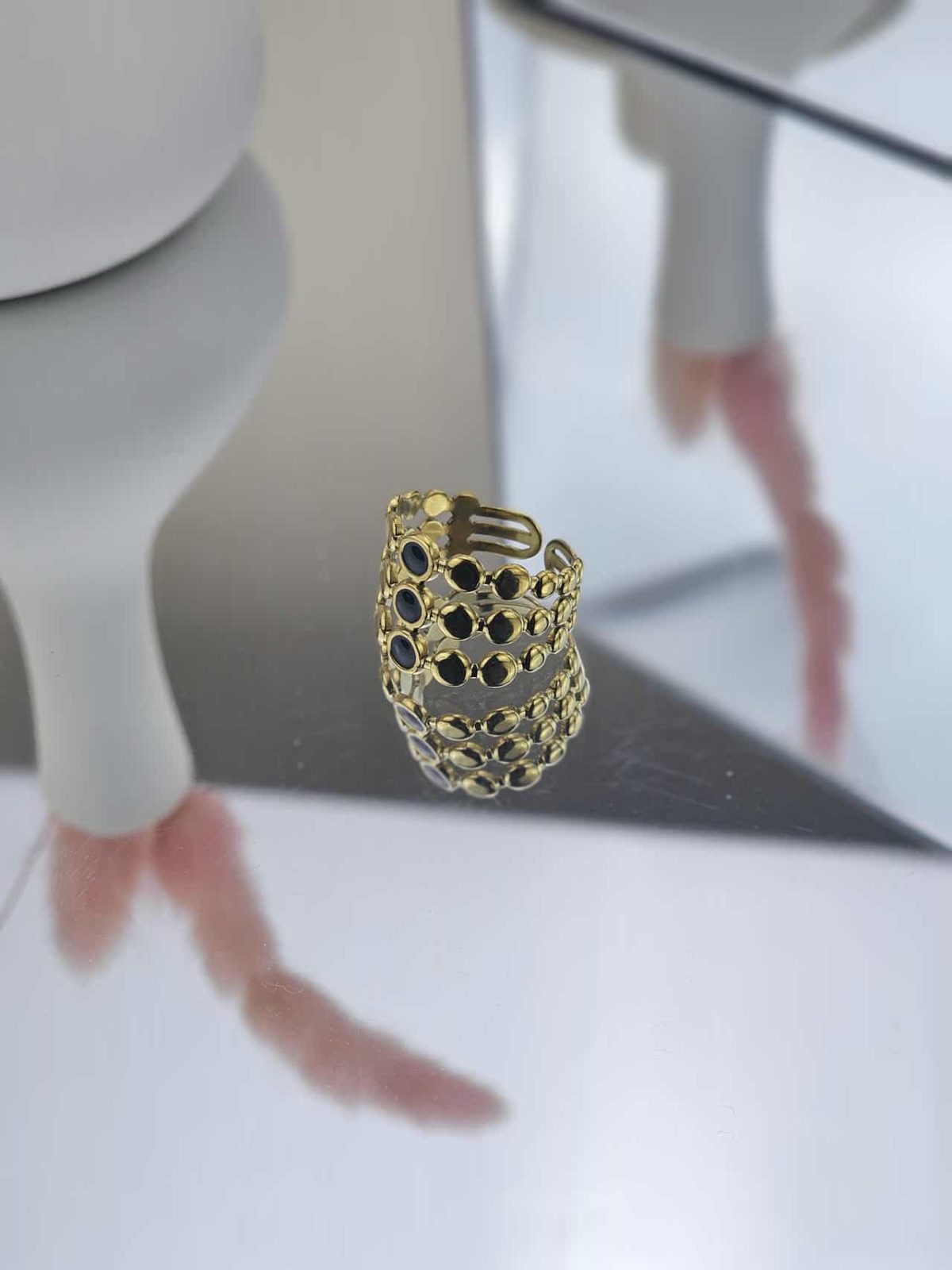 Γυναικείο Δαχτυλίδι Cute Circles in Gold