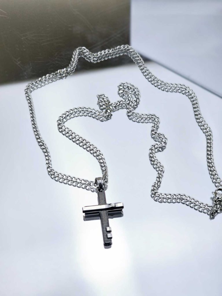Ανδρικό Κολιέ Cross Design N3