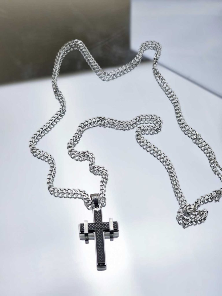 Ανδρικό Κολιέ Cross Design N5