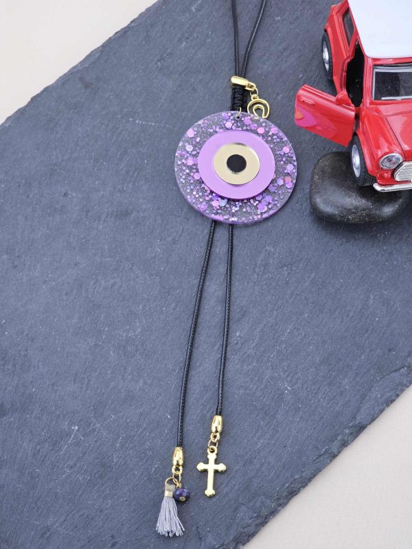 Γούρι Αυτοκινήτου Eye in Purple