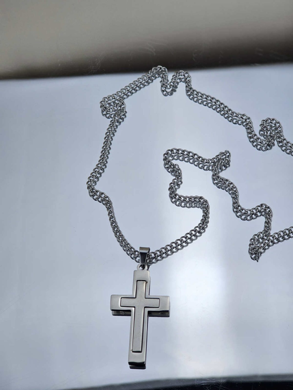 Ανδρικό Κολιέ Cross Design N8