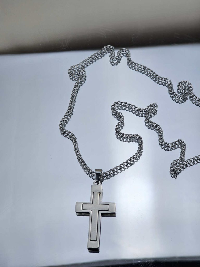 Ανδρικό Κολιέ Cross Design N8