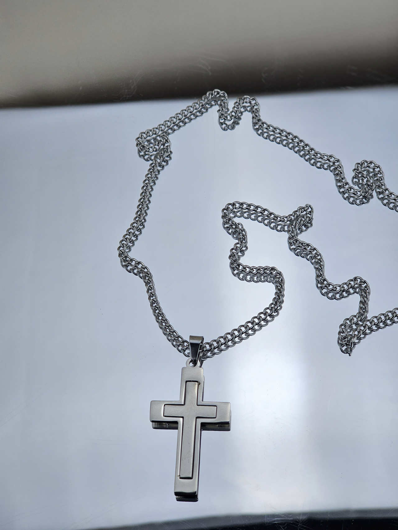 MN09 25 Ανδρικό Κολιέ Cross Design N8