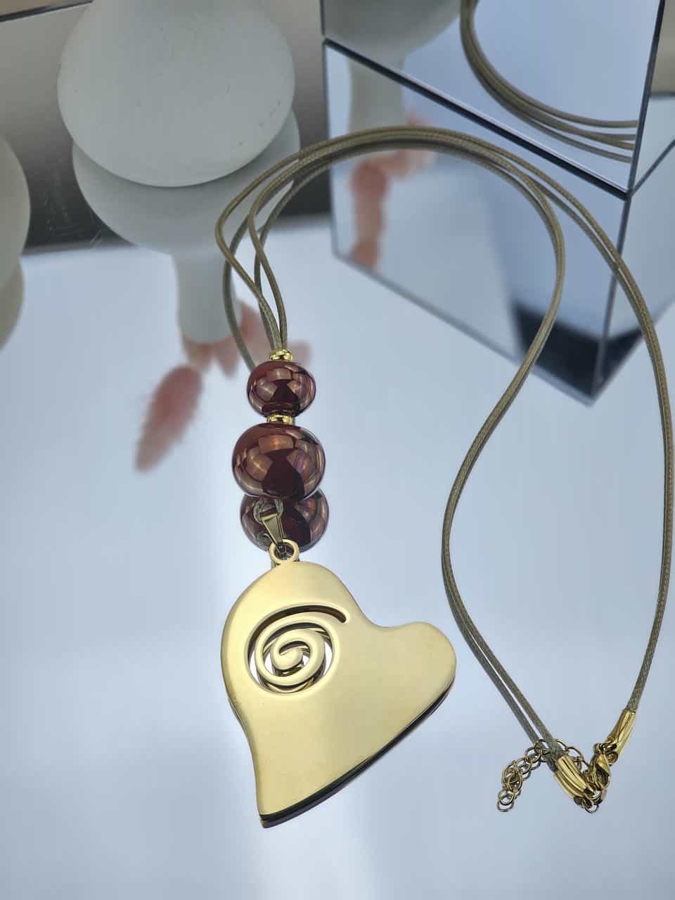 WN109 25 Γυναικείο Μακρύ Κολιέ The Heart