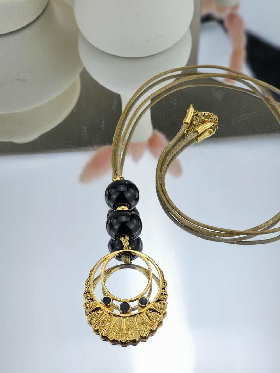 WN113 25 Γυναικείο Μακρύ Κολιέ Classic Black