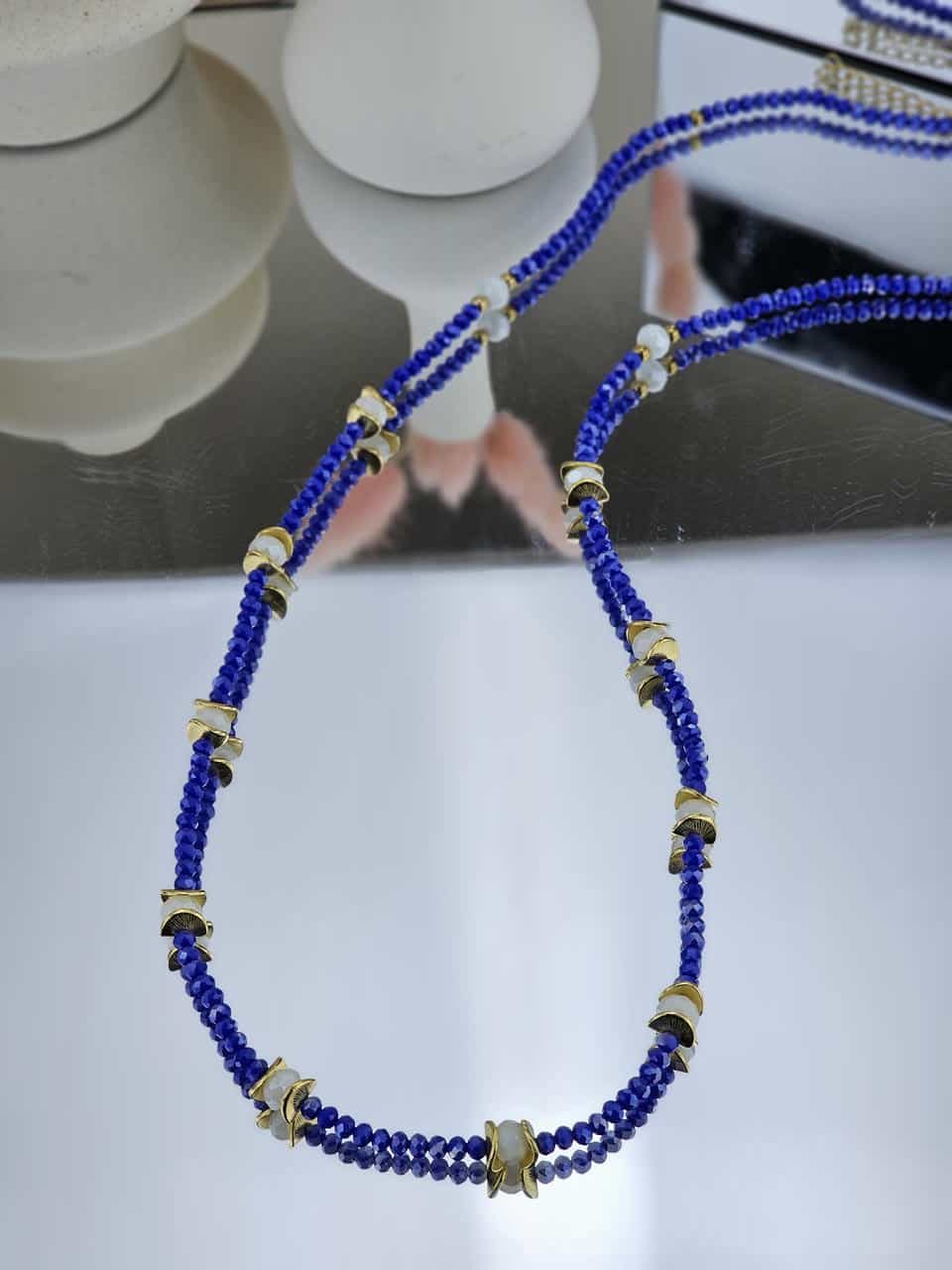 WN114 25 Γυναικείο Μακρύ Κολιέ The Blue One