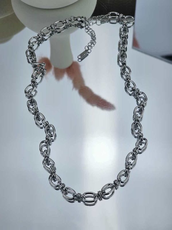 Γυναικείο Κοντό Κολιέ The Silver Chain