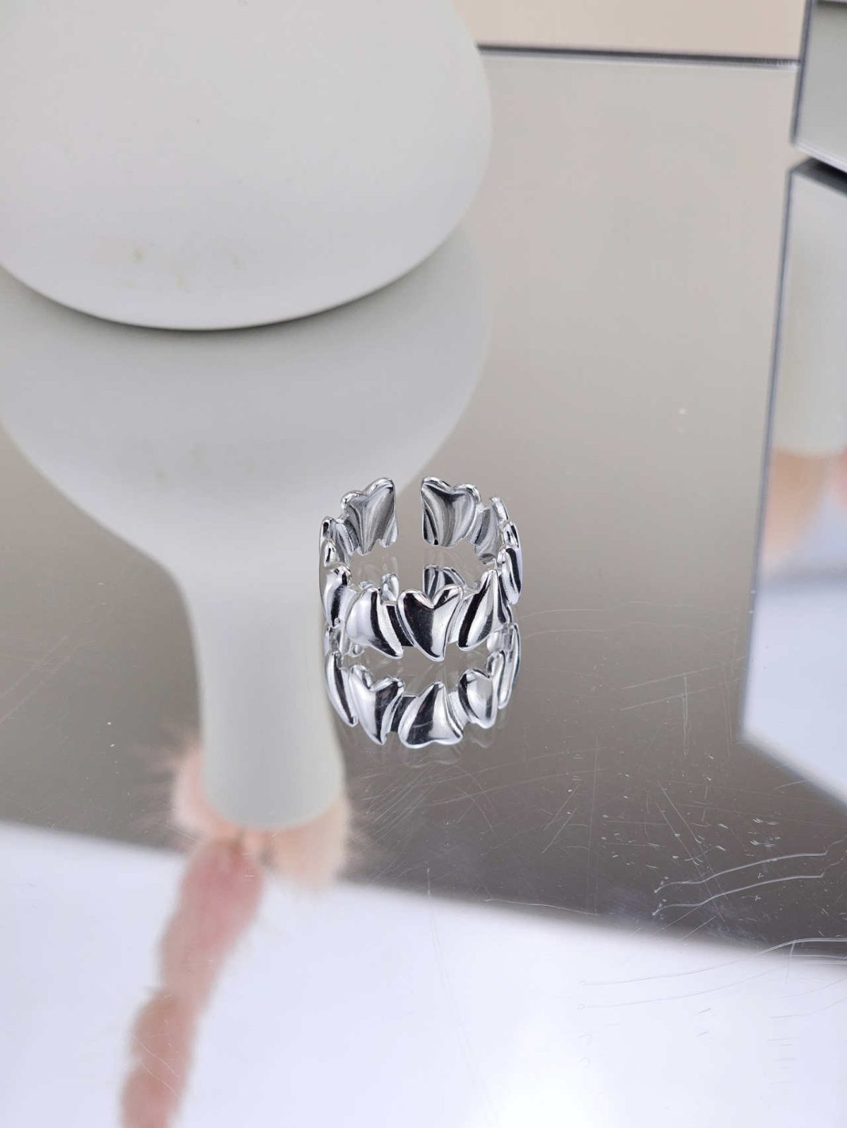 Γυναικείο Δαχτυλίδι Silver Hearts