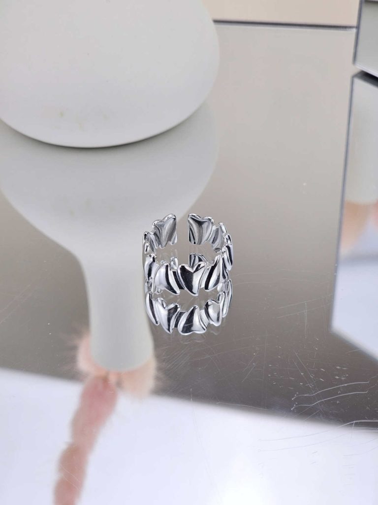 Γυναικείο Δαχτυλίδι Silver Hearts