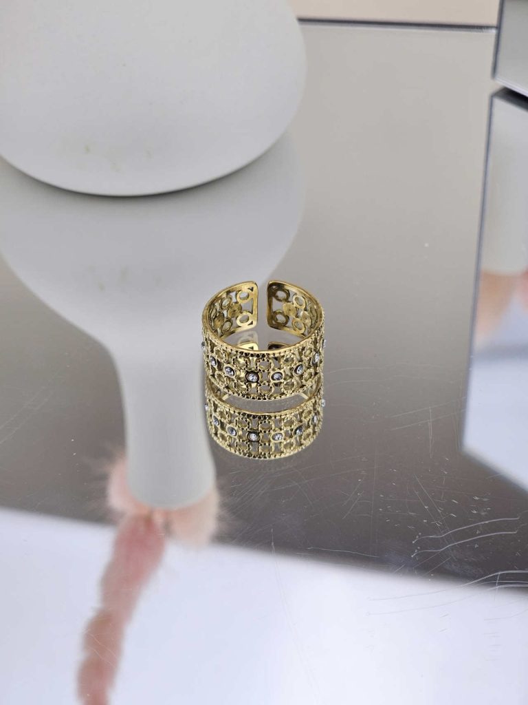 Γυναικείο Δαχτυλίδι Shinny Details in Gold