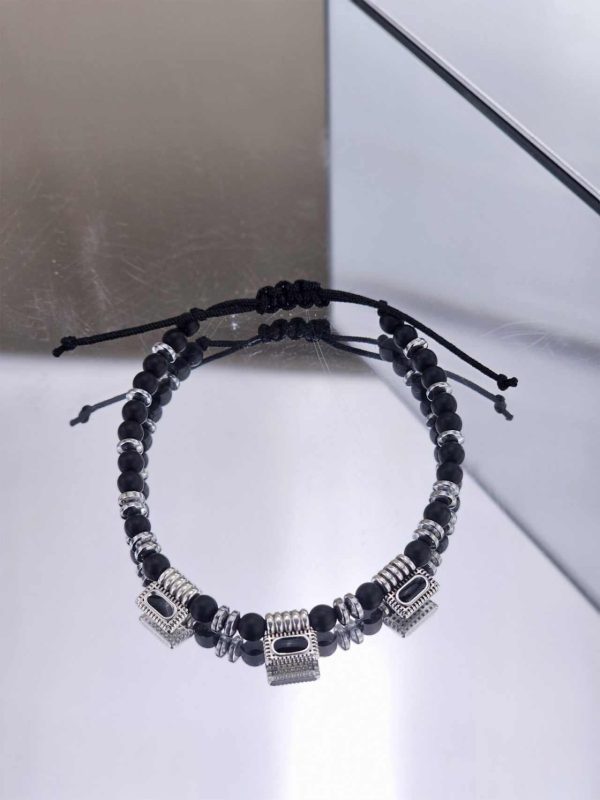 Ανδρικό Βραχιόλι Black Details