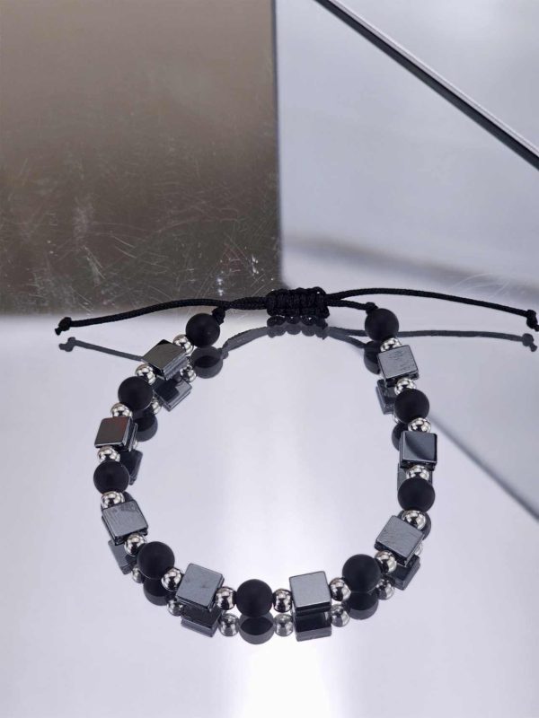 Ανδρικό Βραχιόλι Black and Grey