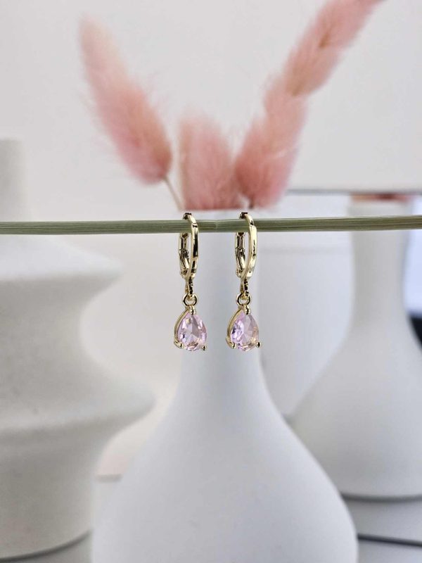 Γυναικεία Σκουλαρίκια Mini Pink Drops