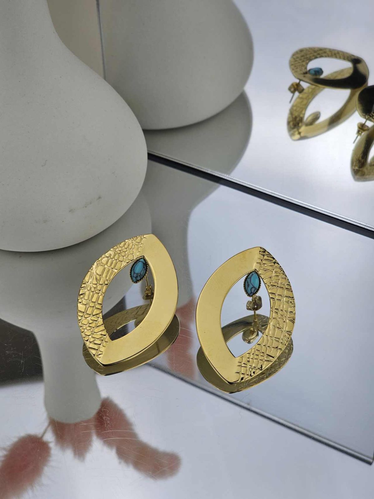 Γυναικεία Σκουλαρίκια The Gold Ovals