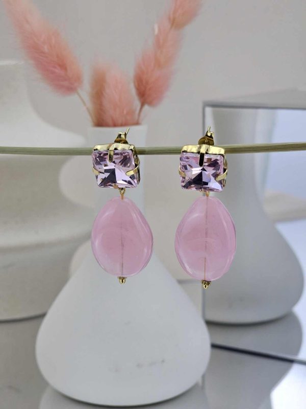 Γυναικεία Σκουλαρίκια Pink Love