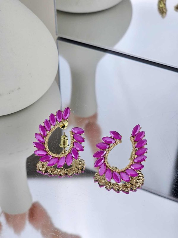 Γυναικεία Σκουλαρίκια Fuschia Drops