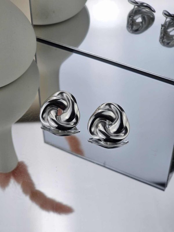 Γυναικεία Σκουλαρίκια Cute Triangles Silver