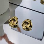 Γυναικεία Σκουλαρίκια Cute Triangles Gold